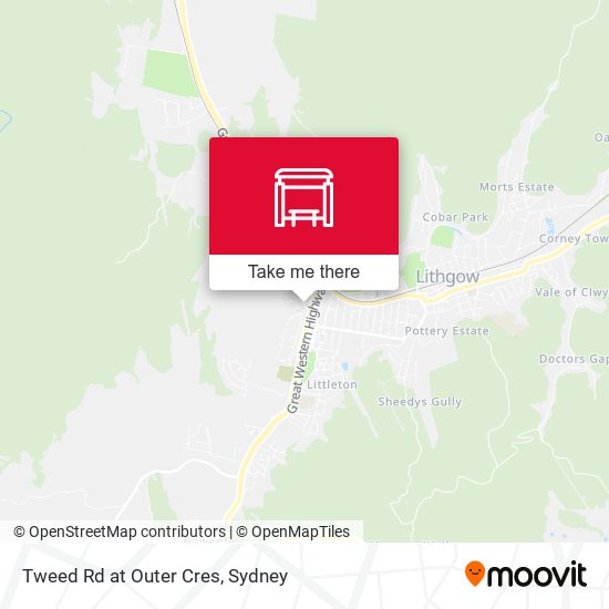 Tweed Rd at Outer Cres map