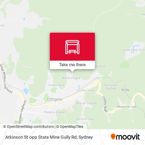 Atkinson St opp State Mine Gully Rd map