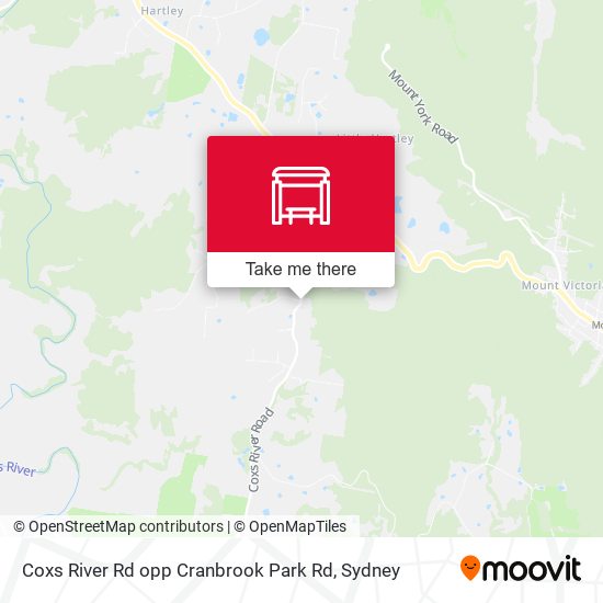 Coxs River Rd opp Cranbrook Park Rd map