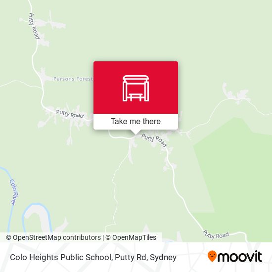 Colo Heights Public School, Putty Rd map