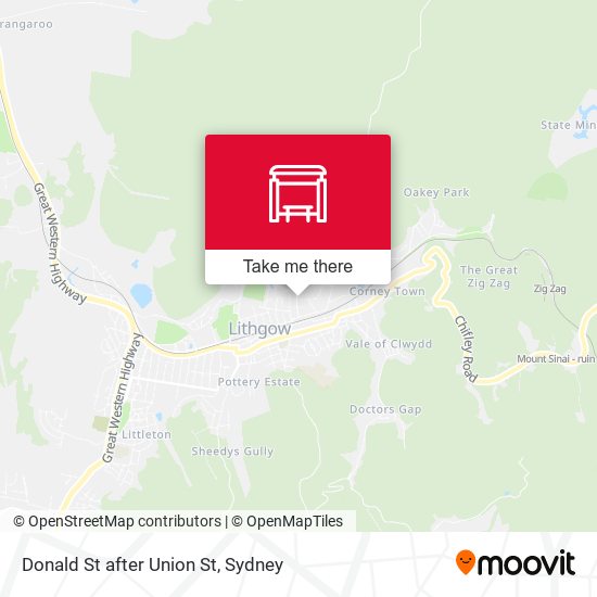 Donald St after Union St map