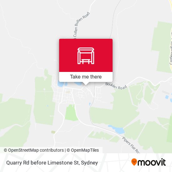 Quarry Rd before Limestone St map