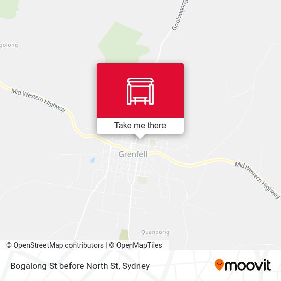 Bogalong St before North St map