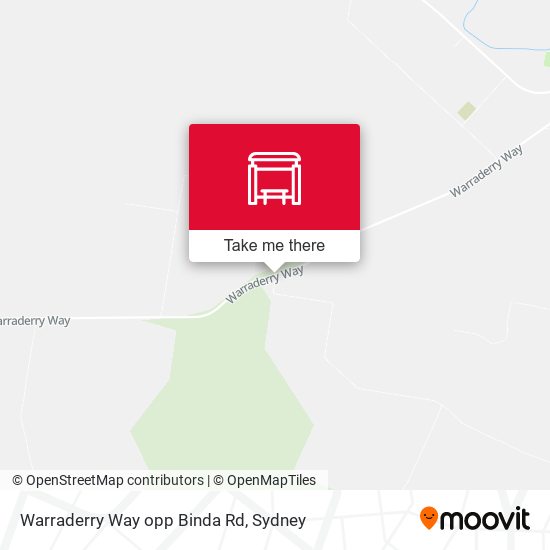 Warraderry Way opp Binda Rd map
