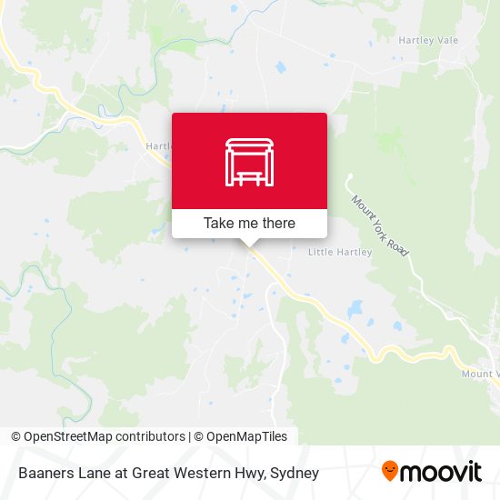 Baaners Lane at Great Western Hwy map