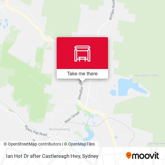 Ian Hot Dr after Castlereagh Hwy map