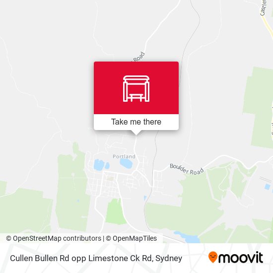 Cullen Bullen Rd opp Limestone Ck Rd map