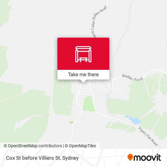 Cox St before Villiers St map