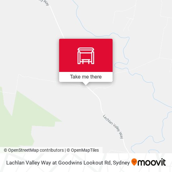 Lachlan Valley Way at Goodwins Lookout Rd map