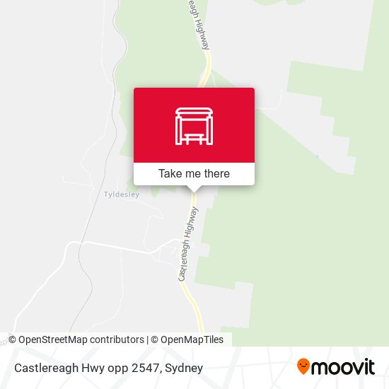 Castlereagh Hwy opp 2547 map