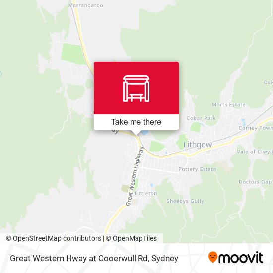 Great Western Hway at Cooerwull Rd map