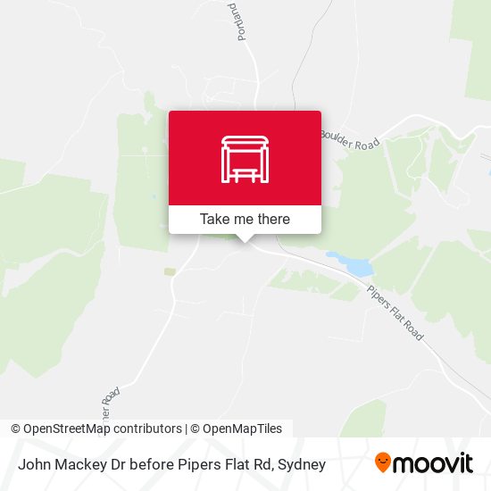 John Mackey Dr before Pipers Flat Rd map