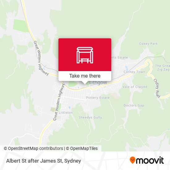 Albert St after James St map