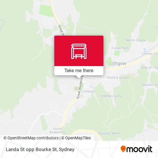 Landa St opp Bourke St map