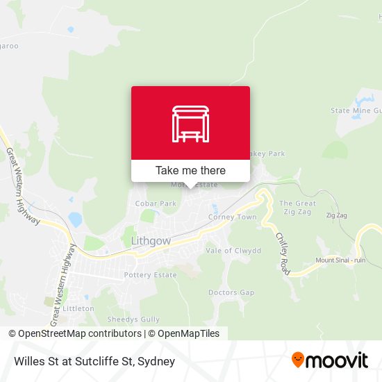 Willes St at Sutcliffe St map