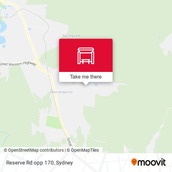 Reserve Rd opp 170 map