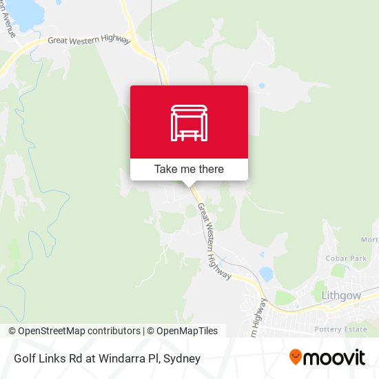 Golf Links Rd at Windarra Pl map