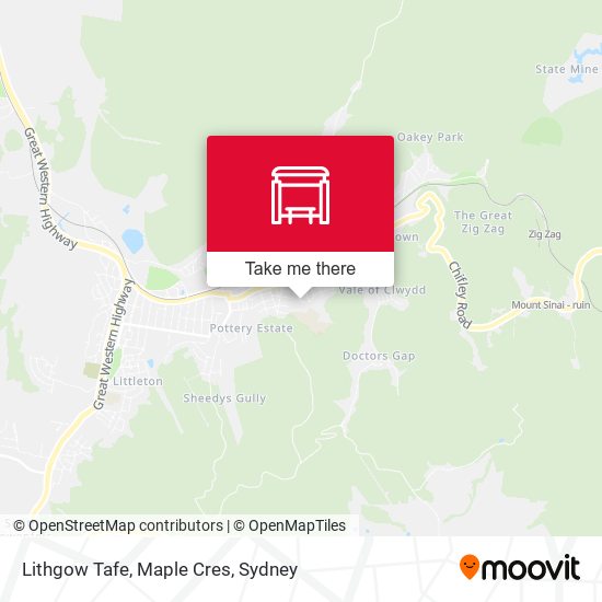 Lithgow Tafe, Maple Cres map