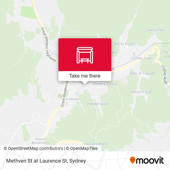 Methven St at Laurence St map