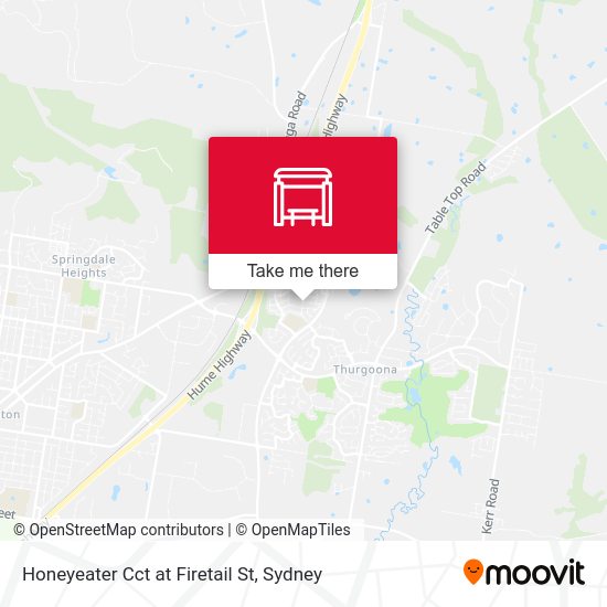Honeyeater Cct at Firetail St map