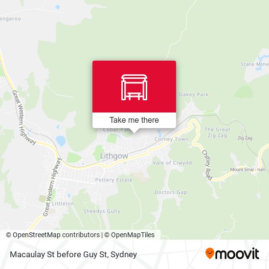 Macaulay St before Guy St map