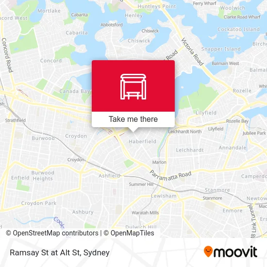 Ramsay St at Alt St map