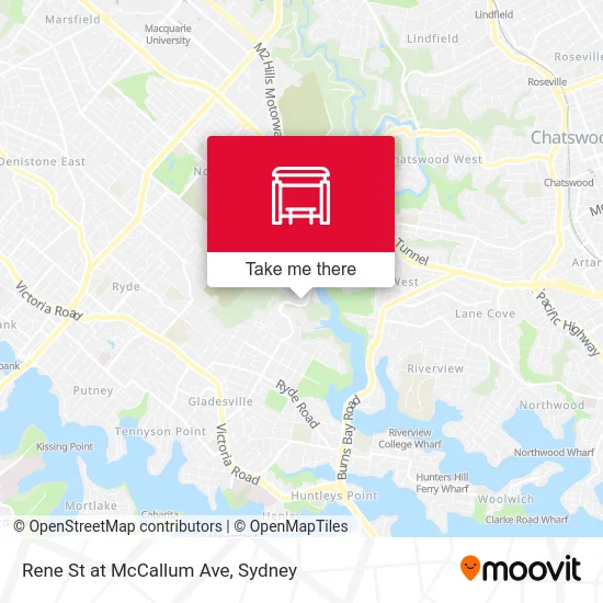 Mapa Rene St at McCallum Ave