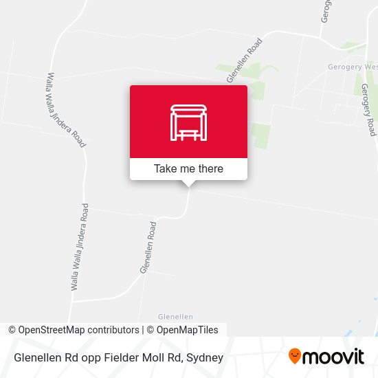 Glenellen Rd opp Fielder Moll Rd map