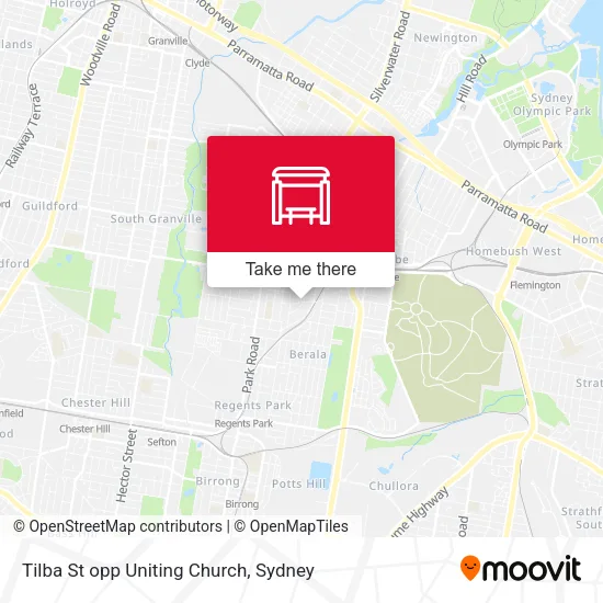 Tilba St opp Uniting Church map