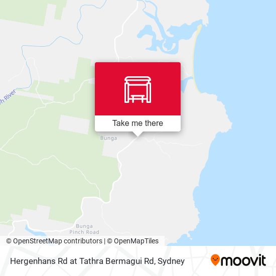 Hergenhans Rd at Tathra Bermagui Rd map
