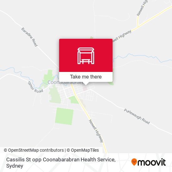 Cassilis St opp Coonabarabran Health Service map