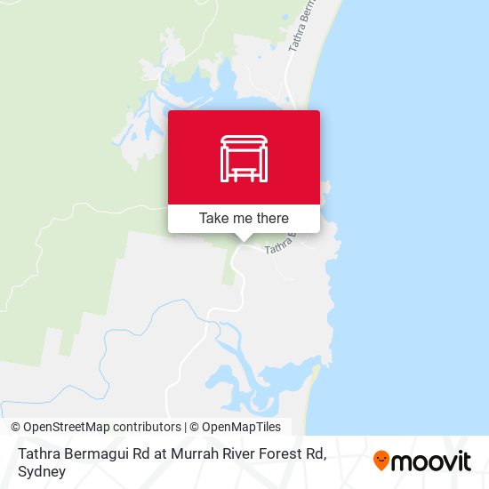 Tathra Bermagui Rd at Murrah River Forest Rd map