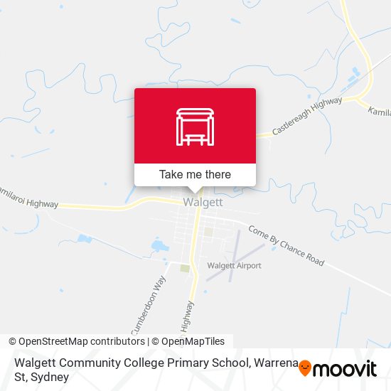Walgett Community College Primary School, Warrena St map