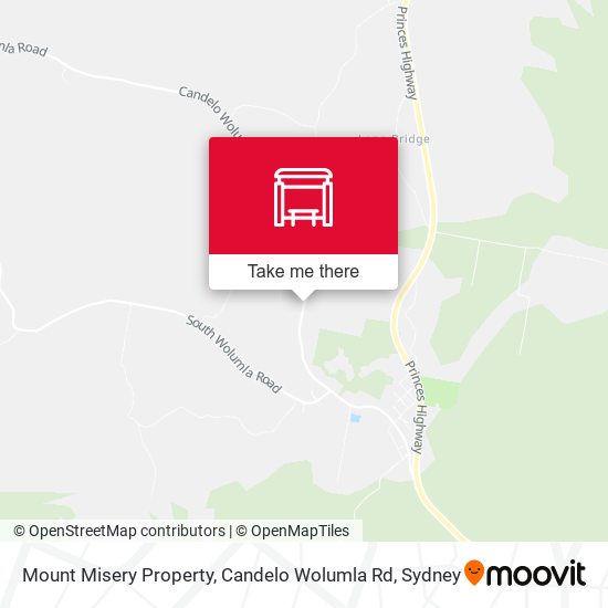 Mount Misery Property, Candelo Wolumla Rd map