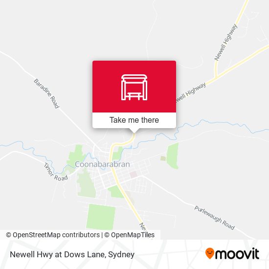 Newell Hwy at Dows Lane map