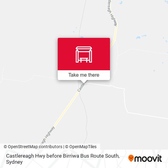 Castlereagh Hwy before Birriwa Bus Route South map