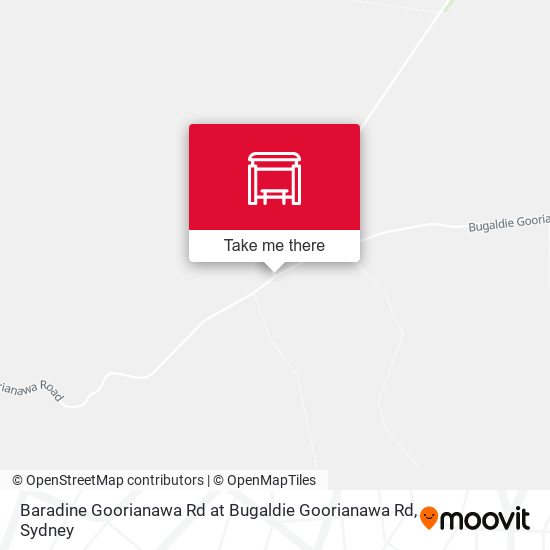 Baradine Goorianawa Rd at Bugaldie Goorianawa Rd map