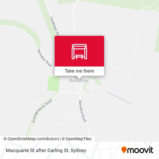 Macquarie St after Darling St map