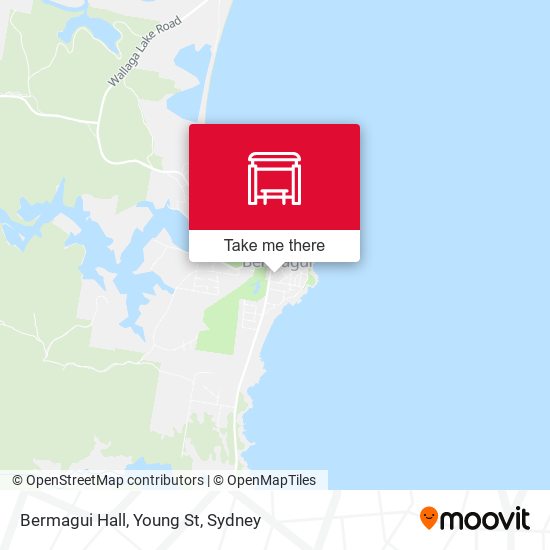 Bermagui Hall, Young St map