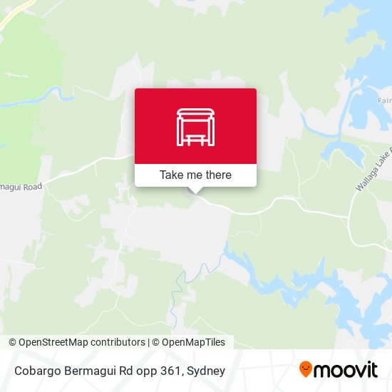 Cobargo Bermagui Rd opp 361 map