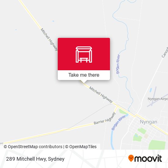 289 Mitchell Hwy map