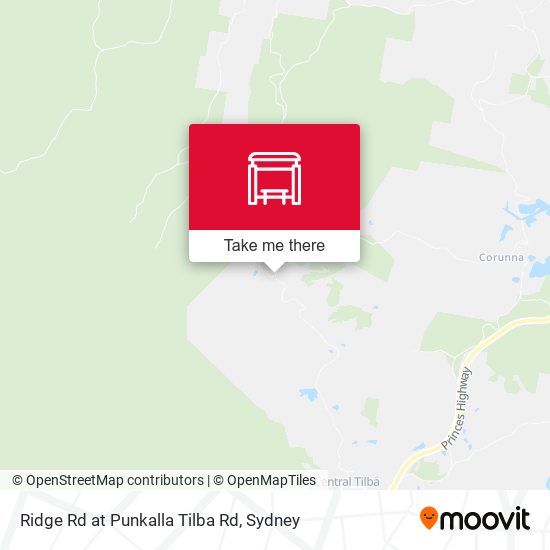 Ridge Rd at Punkalla Tilba Rd map