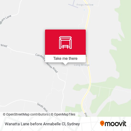 Wanatta Lane before Annabelle Cl map