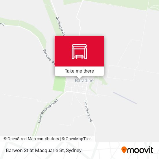 Barwon St at Macquarie St map
