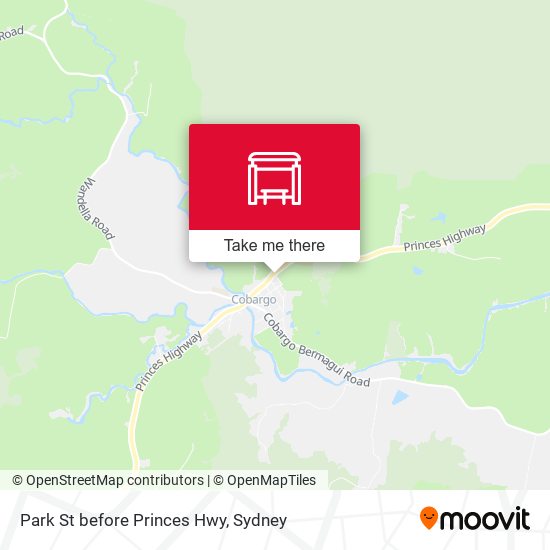 Park St before Princes Hwy map