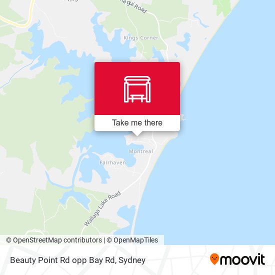 Beauty Point Rd opp Bay Rd map