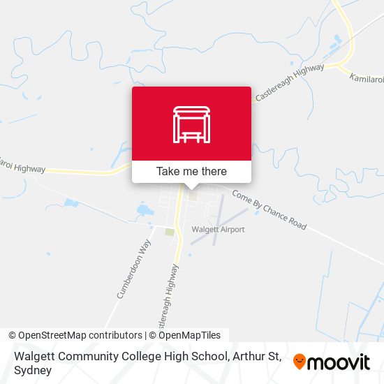 Walgett Community College High School, Arthur St map
