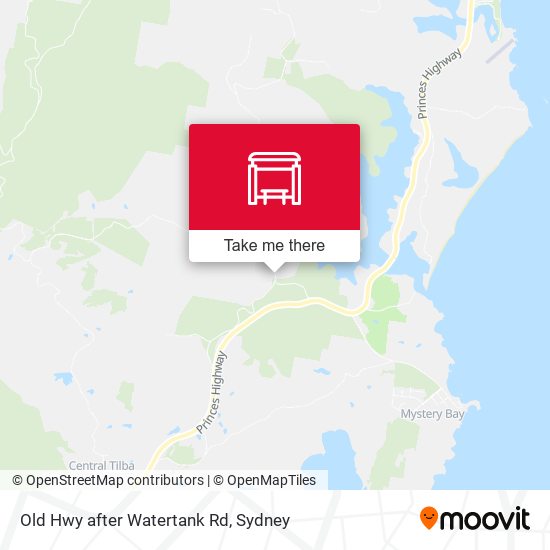 Old Hwy after Watertank Rd map