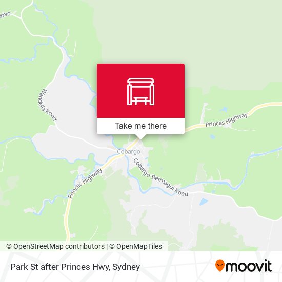 Park St after Princes Hwy map