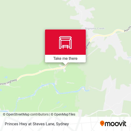 Princes Hwy at Steves Lane map